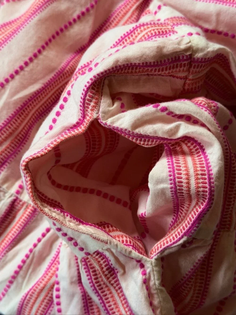 Marine Layer Maxi Dress XL Corinne Pink Striped Woven Tiered Sleeveless Pockets